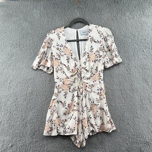 Blue Life Floral Romper Size Medium - Picture 3 of 13